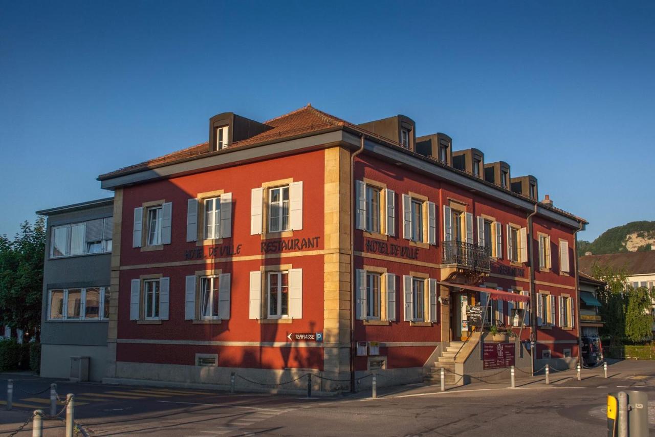 Hotel De Ville D'Yvonand Exterior foto
